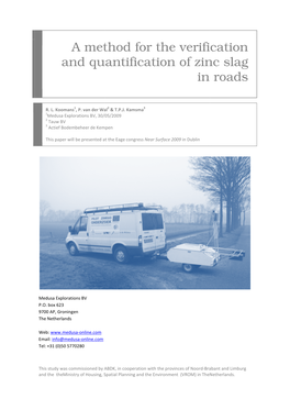 A Method and Quantification Method for the Verification And
