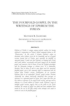 The Fourfold Gospel in the Writings of Ephrem the Syrian