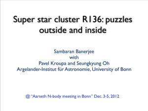 Super Star Cluster R136: Puzzles Outside and Inside