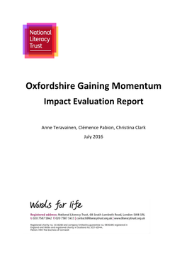 Oxfordshire Gaining Momentum 2016