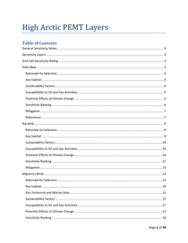 High Arctic PEMT Layers