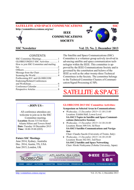SSC Newsletter, Vol. 23, No. 2, Dec. 2013 (Adobe Acrobat PDF)