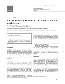 Primary Aldosteronism—Not Just About Potassium and Blood Pressure