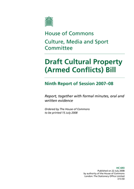 Armed Conflicts) Bill