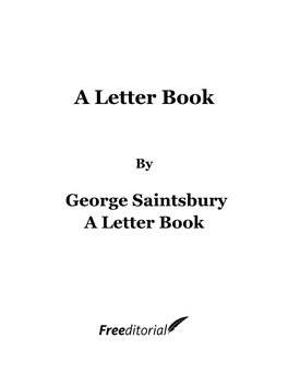 A Letter Book