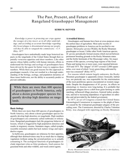 The Past, Present, and Future of Rangeland Grasshopper Management