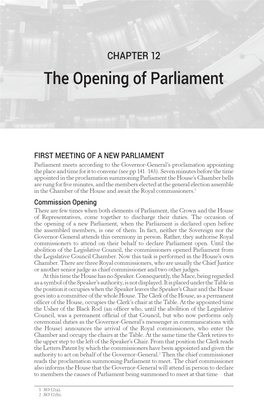The Opening of Parliament
