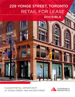 Retail for Lease Divisible