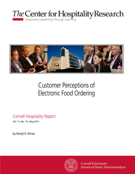 Customer Perceptions of Electronic Food Ordering