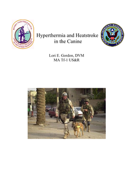 Hyperthermia and Heatstroke in the Canine