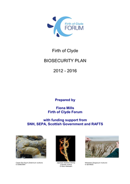Firth of Clyde BIOSECURITY PLAN 2012
