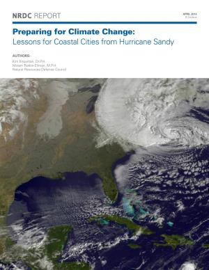 Lessons for Coastal Cities from Hurricane Sandy (PDF)