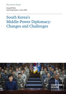 South Korea's Middle-Power Diplomacy: Changes and Challenges