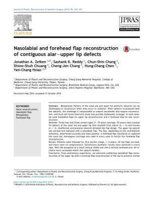 Nasolabial and Forehead Flap Reconstruction of Contiguous Alar