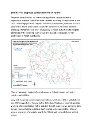 Summary of Proposed Barriers Removal in Poland