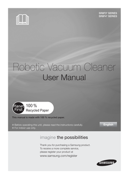 Robotic Vacuum Cleaner User Manual