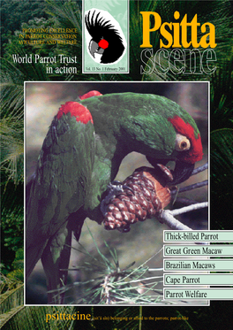 World Parrot Trust in Action Vol