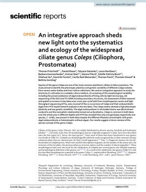 An Integrative Approach Sheds New Light Onto the Systematics