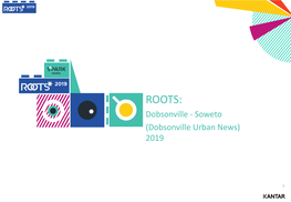 ROOTS: Dobsonville - Soweto (Dobsonville Urban News) 2019