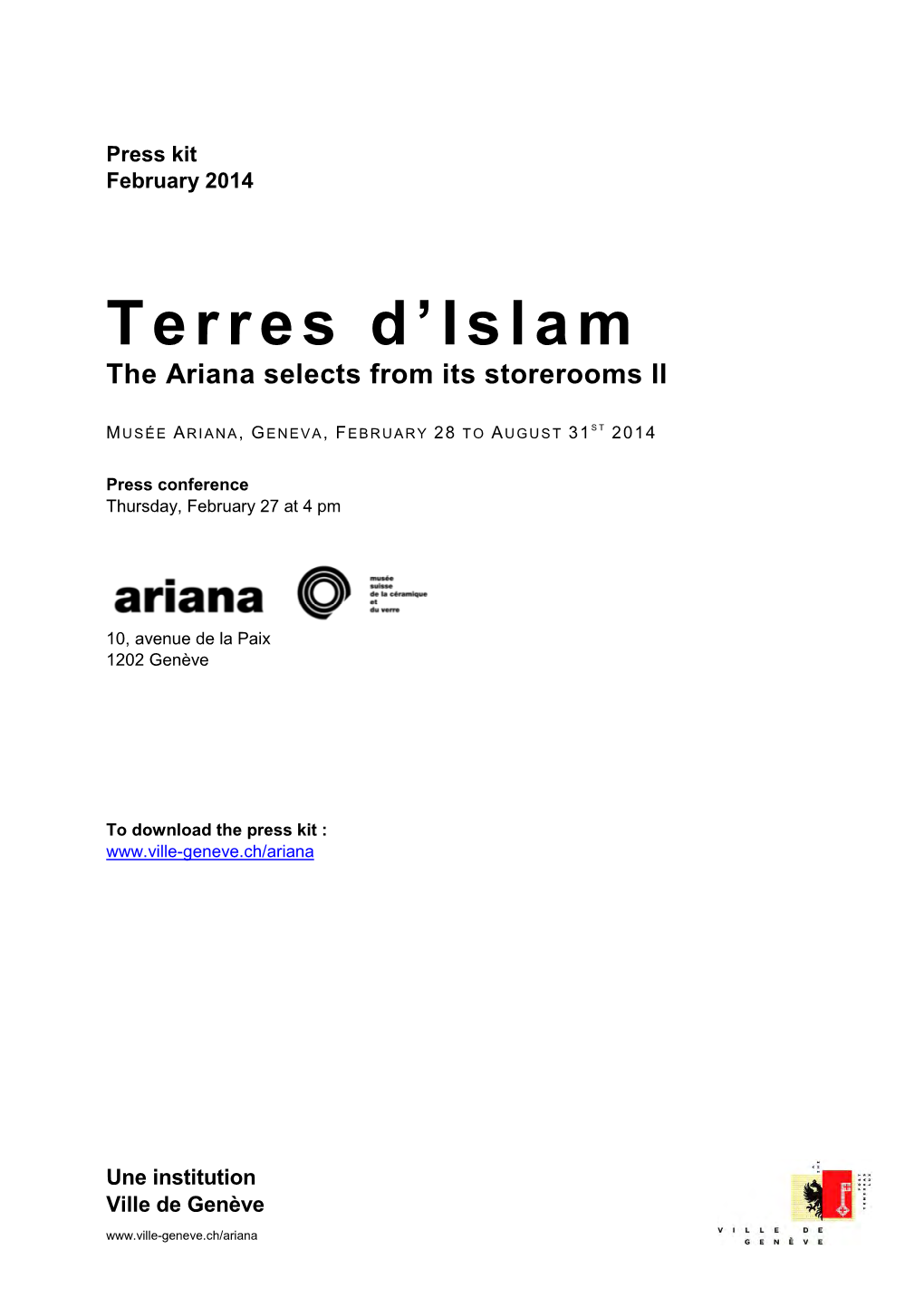 (ISLAM-Dossier De Presse-EN-Corrigé