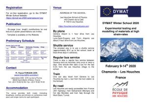 February 9-14 2020 Chamonix – Les Houches France
