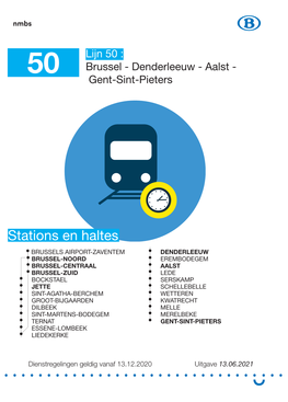 Brussel - Denderleeuw - Aalst - Gent-Sint-Pieters