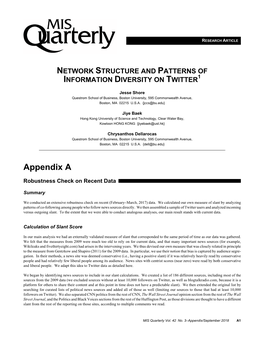 Network Structure and Patterns of Information Diversity on Twitter1