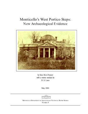 Monticello's West Portico Steps