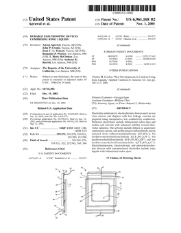(12) United States Patent (10) Patent No.: US 6,961,168 B2 Agrawal Et Al