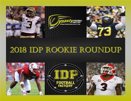 2018 IDP Rookie Roundup