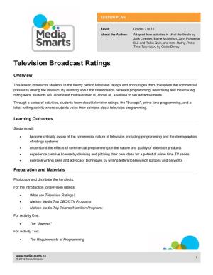 Television Broadcast Ratings