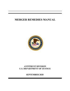 2020 Merger Remedies Manual