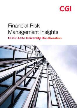 Financial Risk Management Insights CGI & Aalto University Collaboration