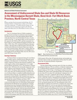 Assessment of Undiscovered Shale Gas and Shale Oil Resources in The