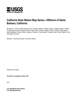 California State Waters Map Series: Offshore of Santa Barbara, California