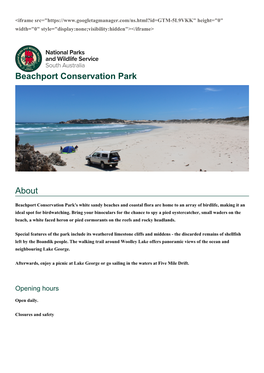Beachport Conservation Park About