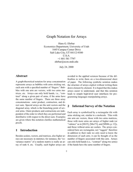 Graph Notation for Arrays