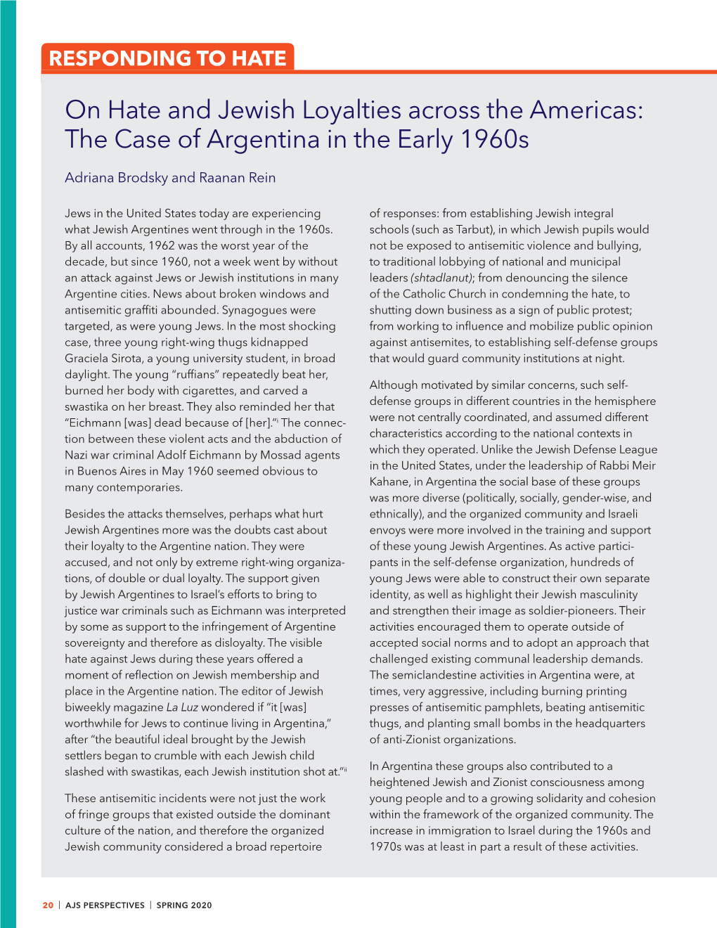 The Case of Argentina in the Early 1960S