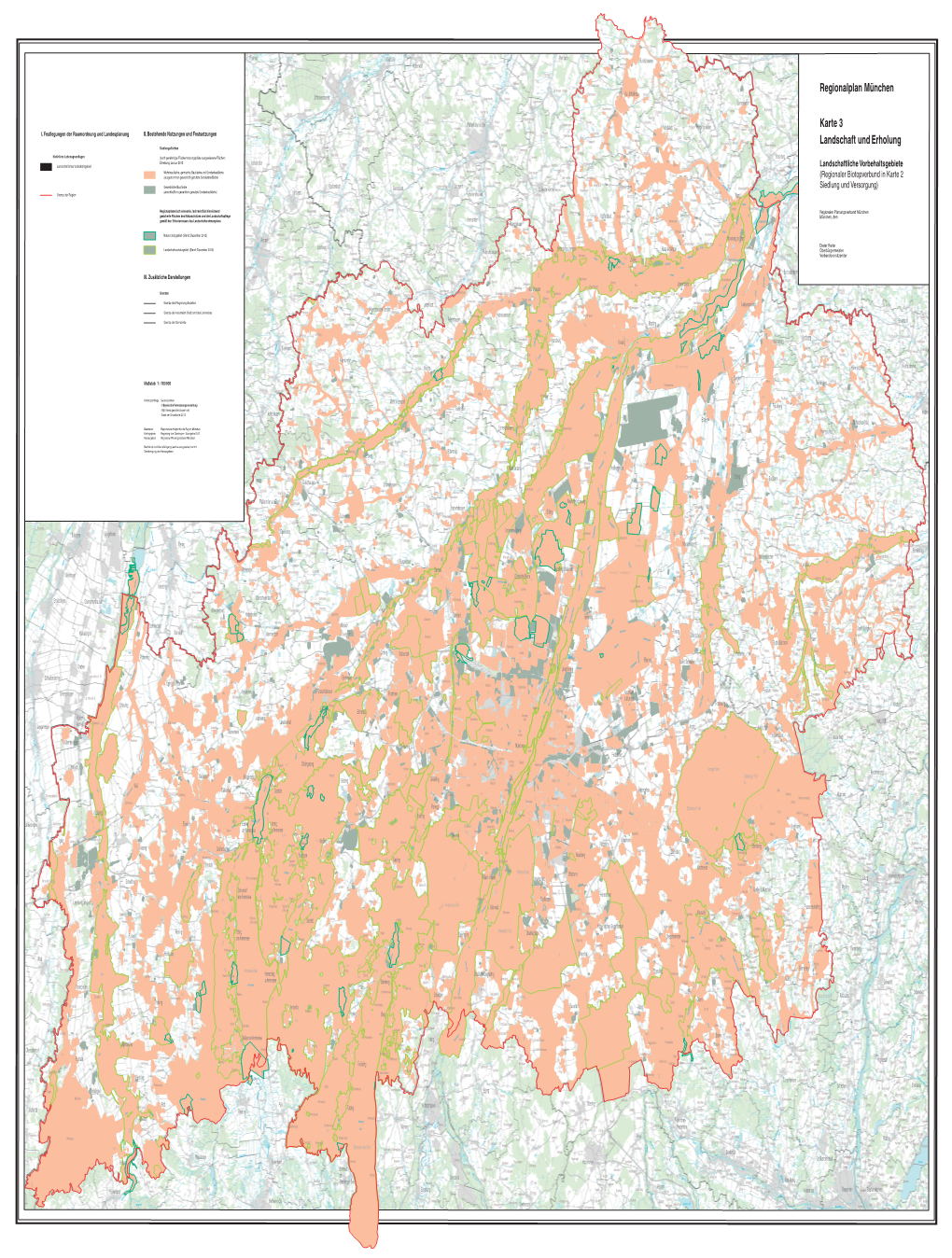 Regionalplan München Karte 3 Landschaft Und Erholung