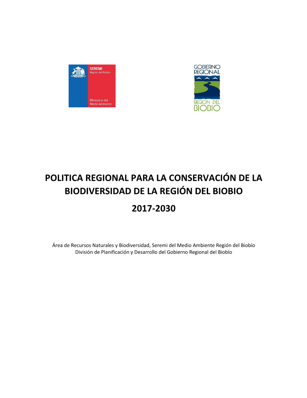 Politica Regional Conservacio´N De La Biodiversidad Biobio Febrero