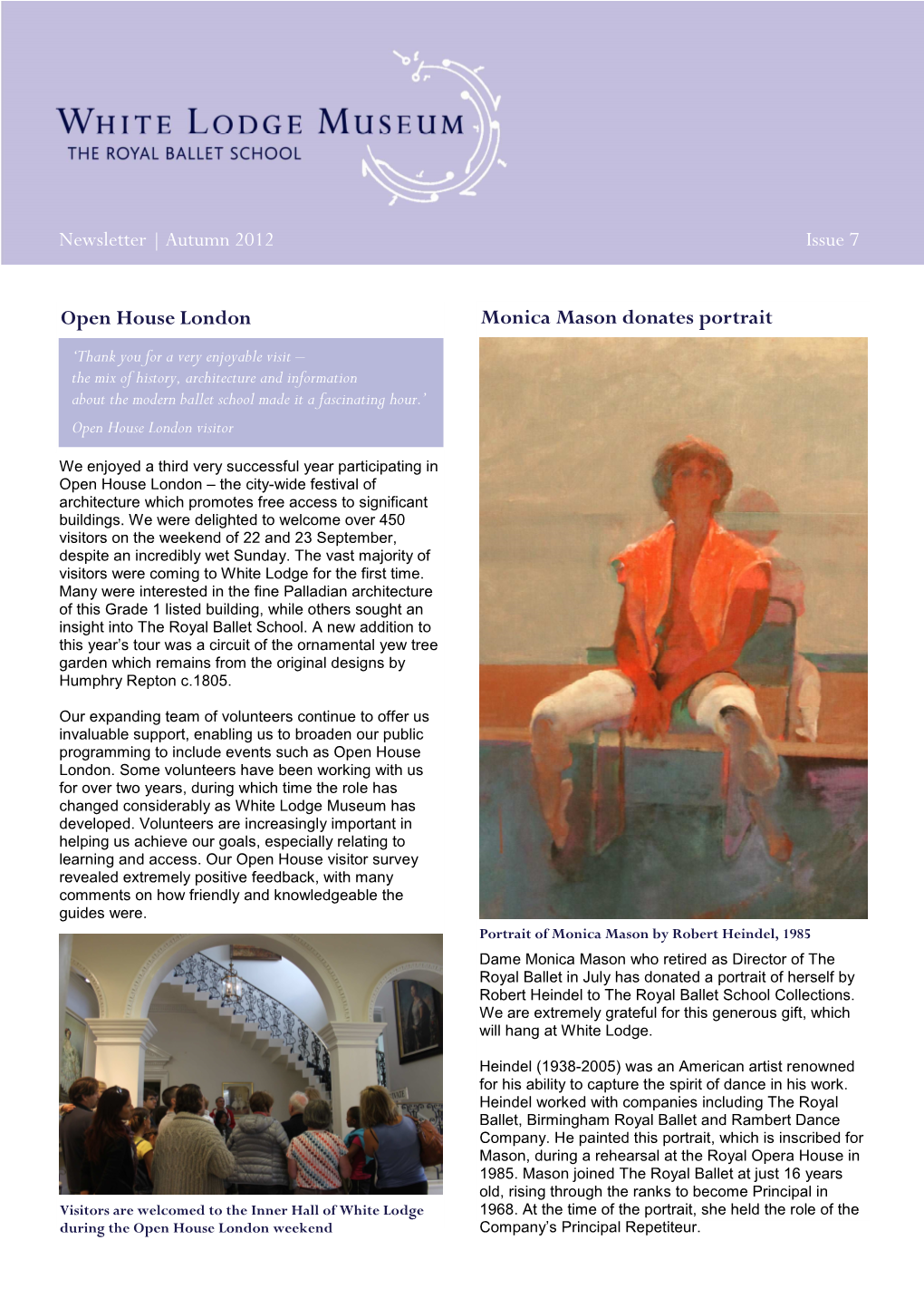 White Lodge Museum Newsletter Issue 7