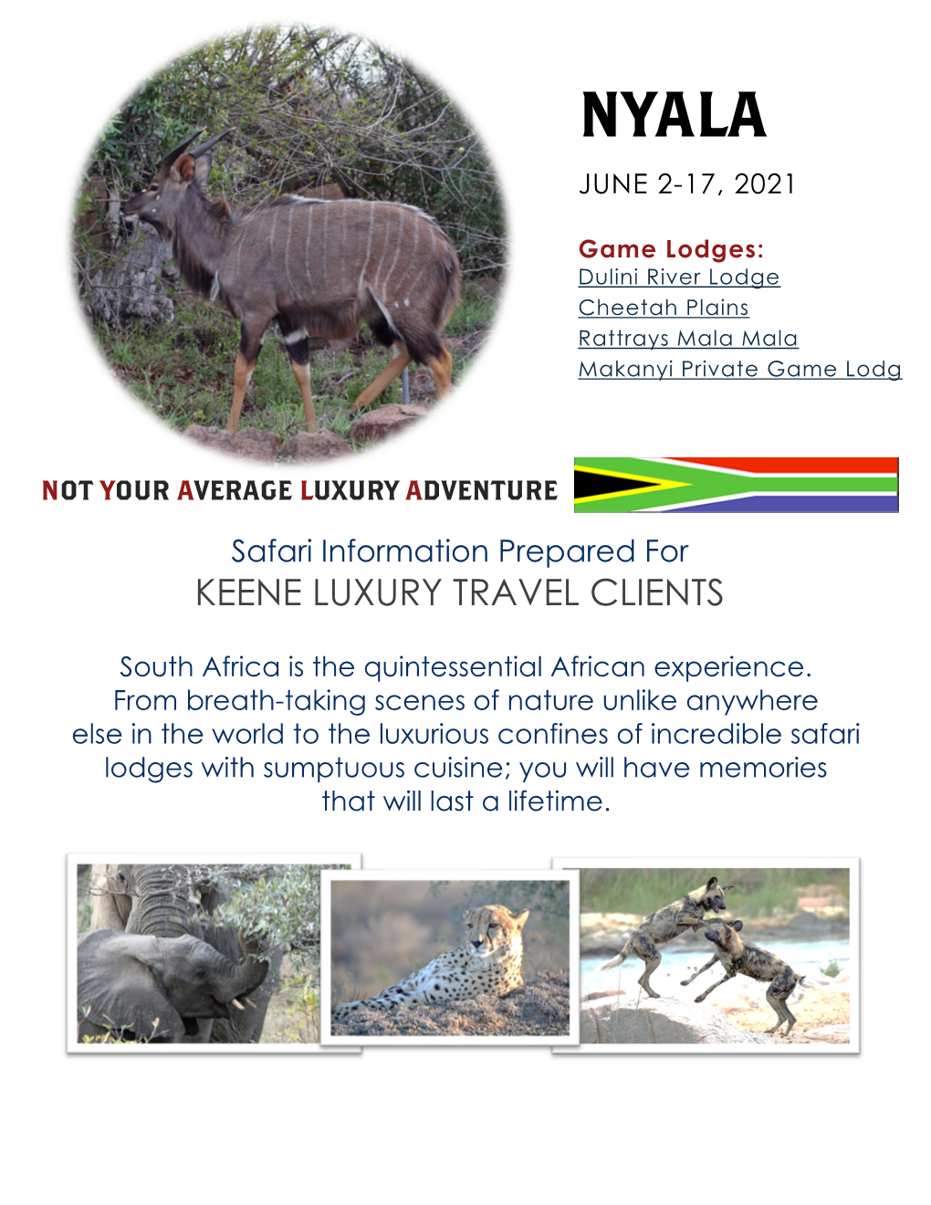 NYALA Safari Info