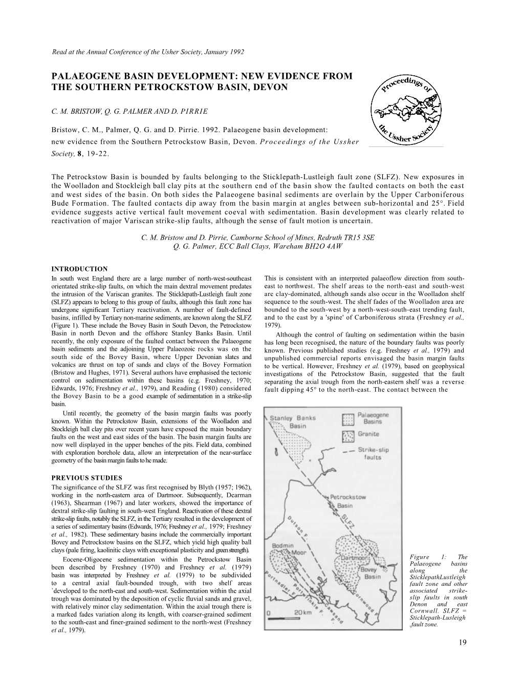 New Evidence from the Southern Petrockstow Basin, Devon