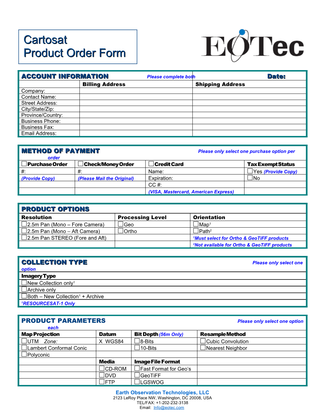 ACCOUNT INFORMATION (Complete Both)