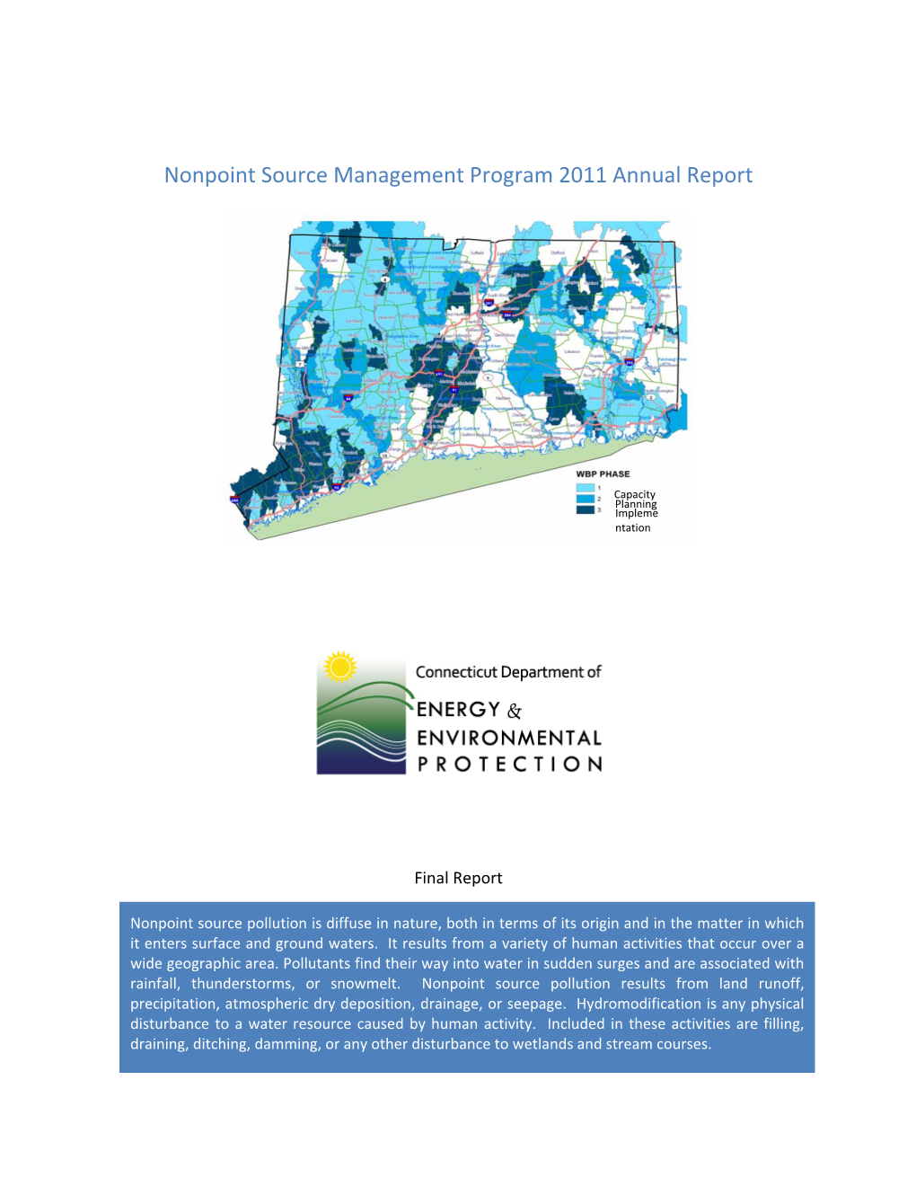 Nonpoint Source Management Program 2011 Annual Report