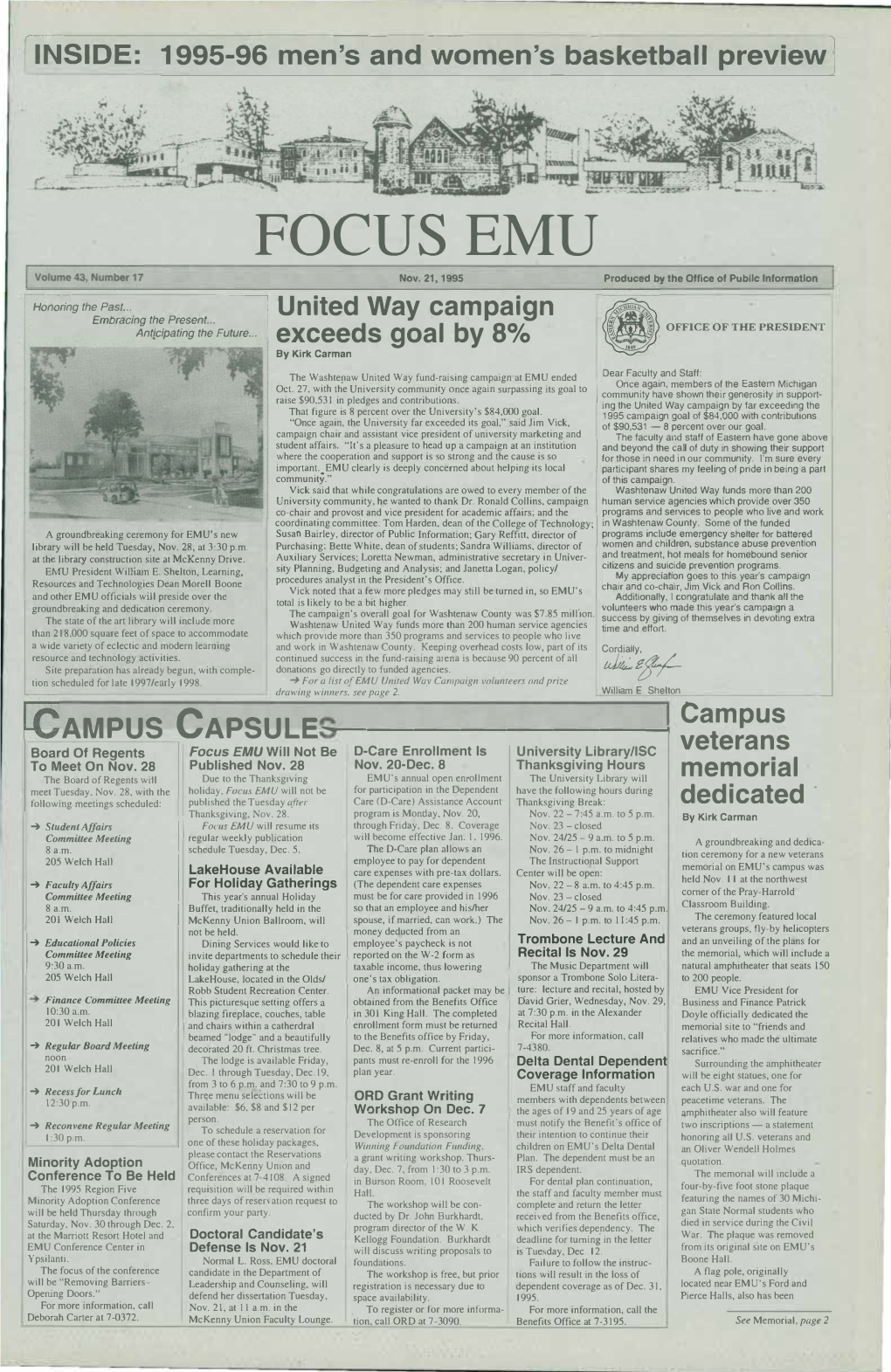 Focus EMU, November 21, 1995