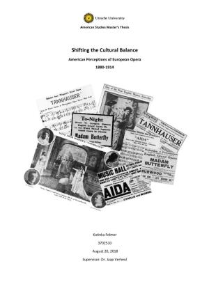Shifting the Cultural Balance