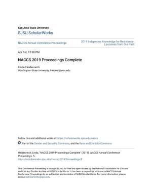 NACCS 2019 Proceedings Complete