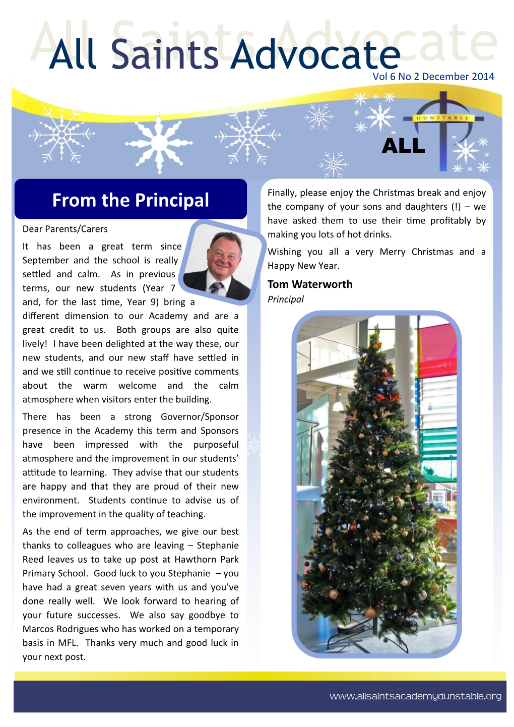 All Saints Advocate Advocate Vol 6 No 2 December 2014