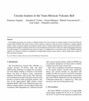 Circular Features in the Trans-Mexican Volcanic Belt